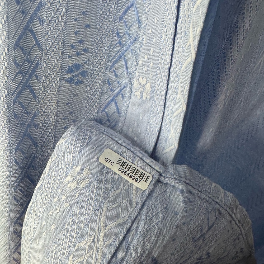 Robert Graham Light Blue Patterned Button Up Dres… - image 7